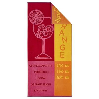 dyckhoff Strandtuch CUBA LIBRE Stradtuch 80x180 cm 100% Baumwolle rot Image