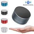 A10 altoparlante in metallo Bluetooth wireless portatile audio per auto abbagliante crepa luci a LED supporto subwoofer scheda TF ricarica USB per PC