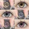 KSSEYE 1 paire de lentilles de Contact Bling élèves avec dioptries lentilles bleues Contacts de