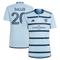 Men's adidas Daniel Salloi Light Blue Sporting Kansas City 2023 Hoops 4.0 Replica Player Jersey