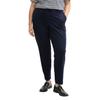 Jerseyhose TOM TAILOR PLUS, Damen, Gr. 54, N-Gr, blau (sky captain blau), Jersey, Obermaterial: 60% Viskose, 34% Polyamid, 6% Elasthan. Futter: 100% Polyester, unifarben, casual, normal knöchellang, Hosen, in großen Größen