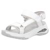 Trekkingsandale RIEKER SPORT "Byron Bay vegan", Damen, Gr. 38, weiß, Lederimitat, Textil, casual, Schuhe, Outdoorsandale, Sommerschuh, Klettschuh mit RiekerAir Dämpfung