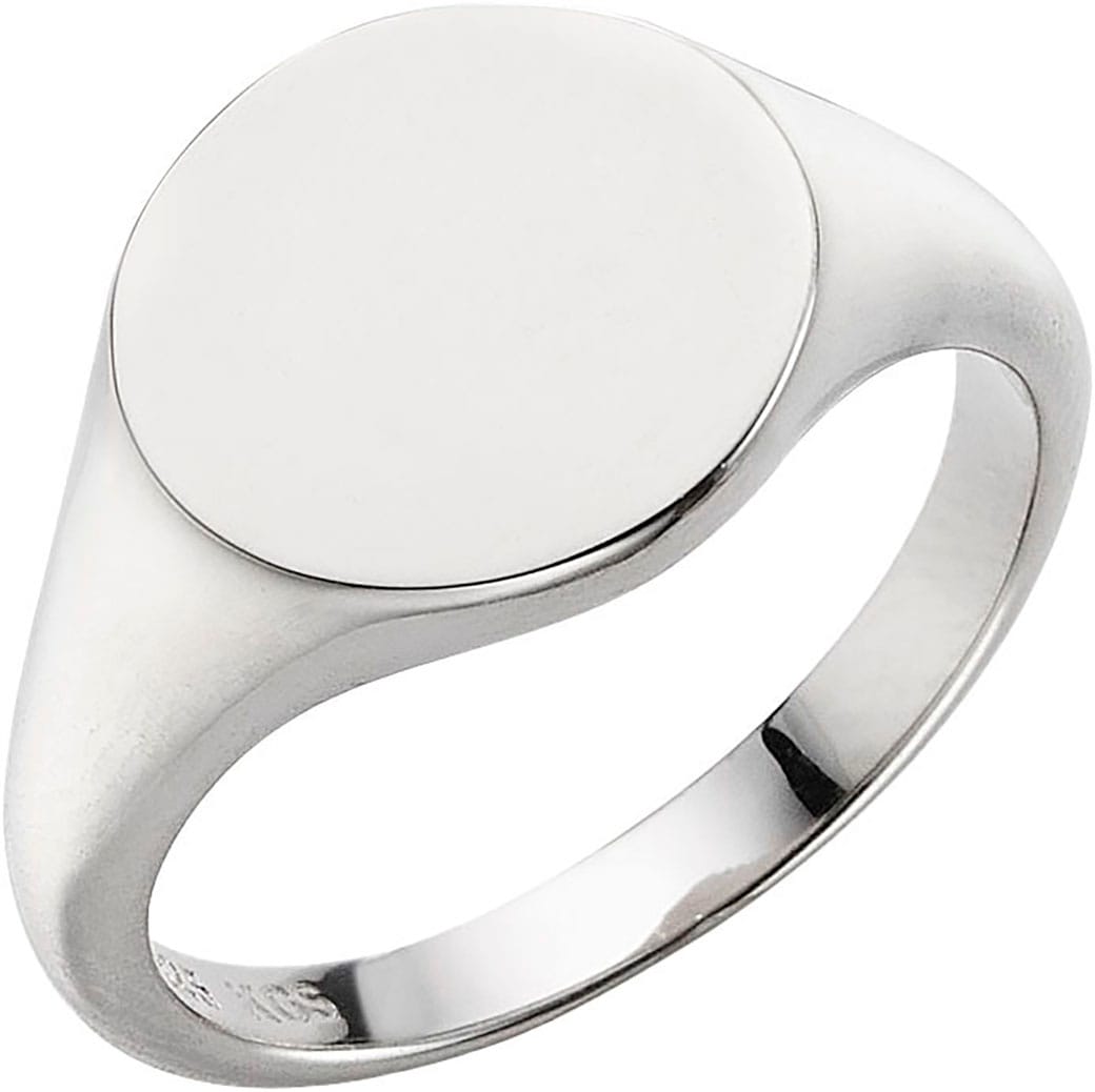 Siegelring FIRETTI "Schmuck Geschenk Silber 925 Fingerring Ring" Gr. 62, silber (silberfarben), Fingerringe, Damen, 62, Silber 925 (Sterlingsilber), 6,8mm, Exklusiv bei uns Image