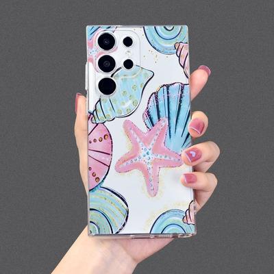 TEMU Seashell And Starfish Printed Tpu Phone Case For Image