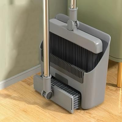 TEMU 3-in-1 Home Cleaning Kit: Soft Bristle Broom, Dustpan & Brush Combo - Hair, Ideal For Home, Office, School, Dorm - Perfect Christmas Gift, Cleaning Brush Image