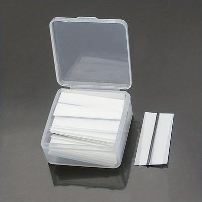 TEMU [40pcs Self-adhesive Eyelash Tape Strips] 40pcs Self-adhesive Eyelash Tape Strips, Hypoallergenic Lash Glue , Easy-to-use, Needed, Non-electric, Battery-free With Lash Extension Application Tools Image