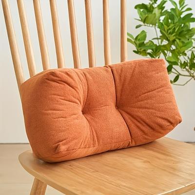 TEMU Contemporary Linen Waist Support Pillow - Soft, Multi-use, No-battery, Polyester Fiber, , Only, Contemporary Linen Pillow | Modern Linen Pillow | Polyester Fiber Pillow Image