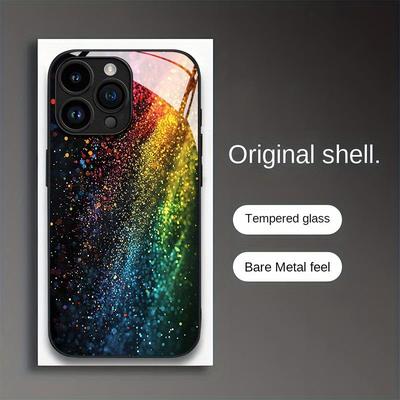 TEMU -inspired Colorful Gradient Case Suitable For Iphone 16 Pro Max, Compatible With Iphone 15 Pro Max/14/16 Plus/15/13 Pro/12/11/x/xr/xs Max, Offering Full Protection Against Drops And Featuring A Image