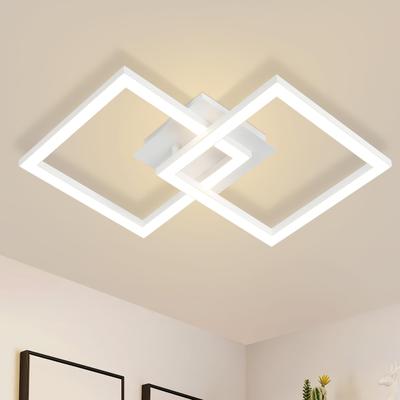 TEMU Modern Ceiling Light For Living Room In Neutral White/black/silvery Color - Kitchen Light 24w 4000k Living Room Light Light Bedroom Light Ceiling Silvery Suitable For Dining Room Office Image