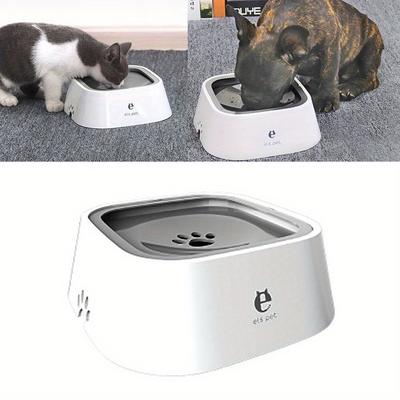 TEMU Cute And Stylish Pet Water Bowl Slow Water Feeder Anti-overflow Drinking Fountain For Dogs And Cats, Without Battery Image