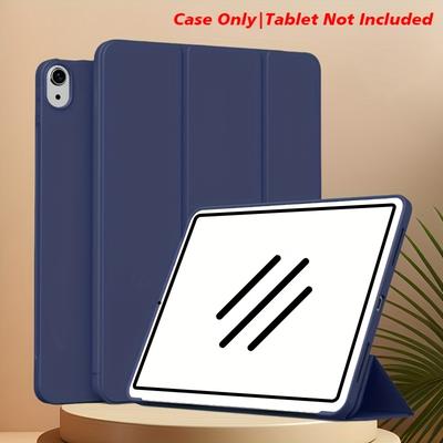 TEMU Case For New (a16) 11th Generation 11 Inch Shell 2025, 10th Generation Shell 2022 10.9 Inches, Stand Intelligent Protective Cover With Soft Tpu Back Shell, Automatic /sleep (black) Image