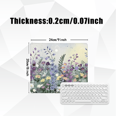 TEMU 1pc Watercolor Mouse Pad - 35x16 Desk Mat , For & , Oblong , For Image