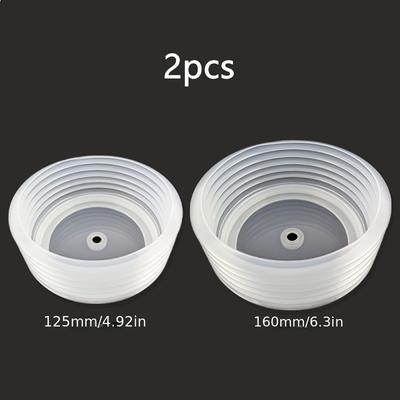 TEMU 2pcs - Drill Dust Cover – Hole And Dust Collector, Downlight Drill Bit Protector, Drywall And Ceiling Drilling, Hand Tool Accessories Image
