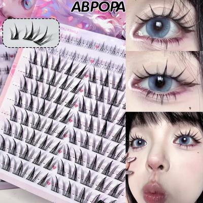 TEMU Ineyoo - 104pcs False Eyelashes Set: Multiple Pairs For -, , Doll & Cat - Fibers, & , 6-15mm - For Beginners, Reusable Lashes For Christmas, Parties - Image