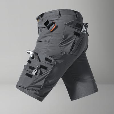 TEMU Men's Outdoor Tactical Cargo Shorts With Multiple Utility Pockets - Durable Fabric, Adjustable Straps & Reinforced Stitching For Hiking, Camping, Casual Wear - Solid Image