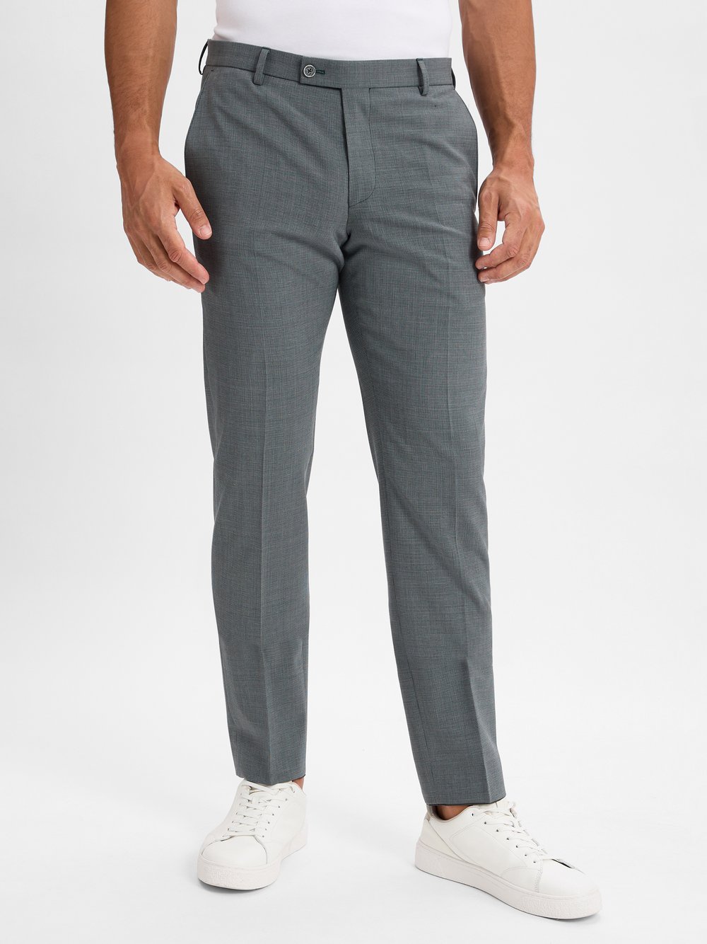 Finshley & Harding Baukasten-Anzughose mit Schurwoll-Anteil Herren Modern Fit Schurwolle schilf, 106 Image