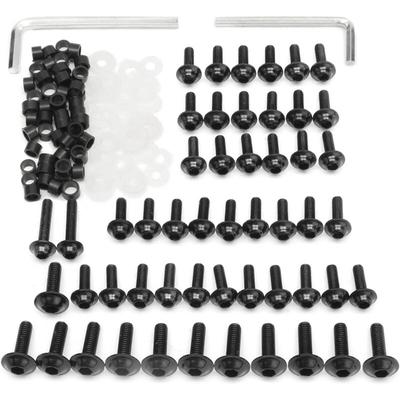 Motorrad-Verkleidungsschrauben-Schraubclip-Set für Yamaha yzf R6 1999 2000 2001 2002 – Schwarz