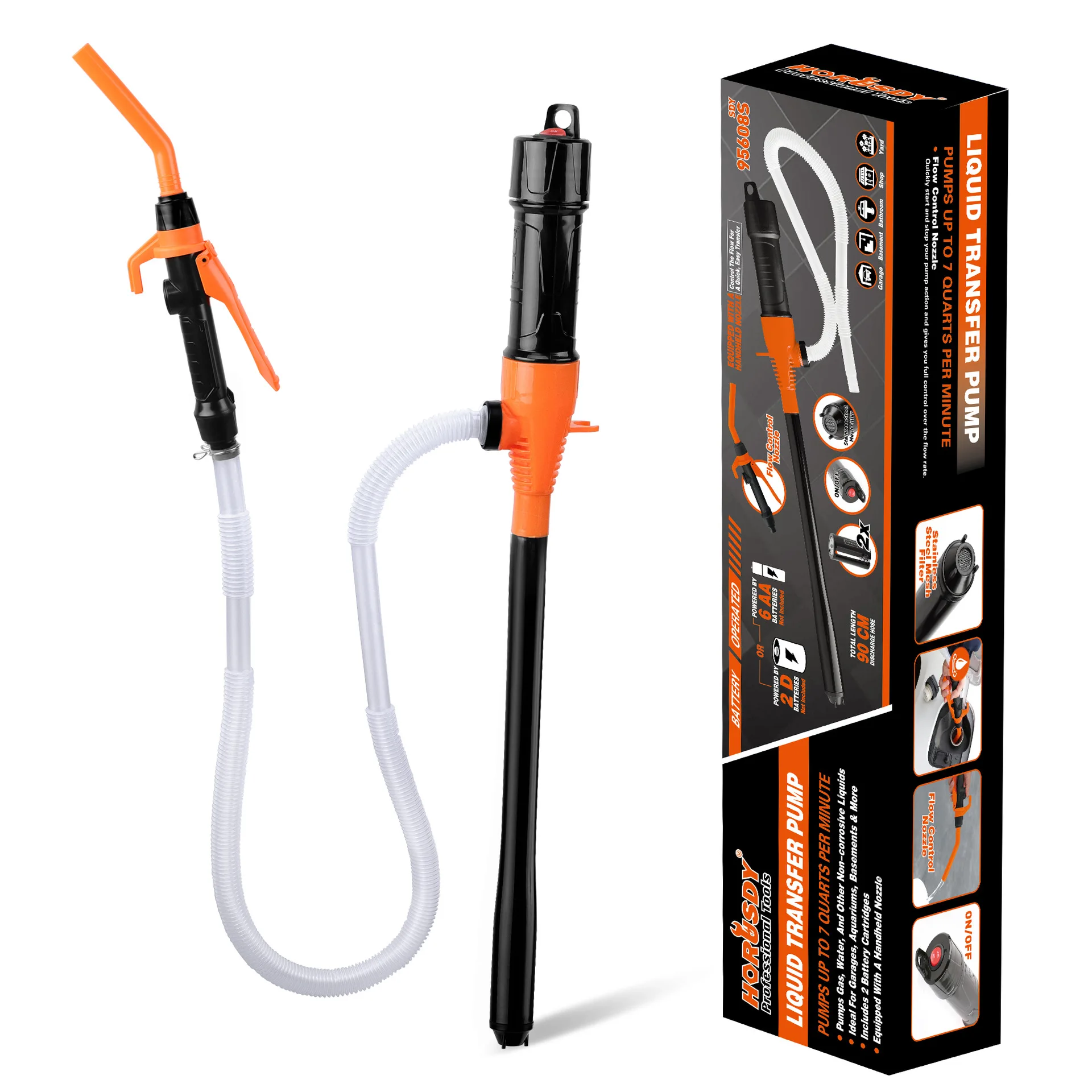 Elektrische Ölfüllung, Pumpen mit Düse für Kraftstofftankbatterien für Autotransfer, Lieferung von 7 Quarts pro Minute, Reparaturwerkzeuge Image