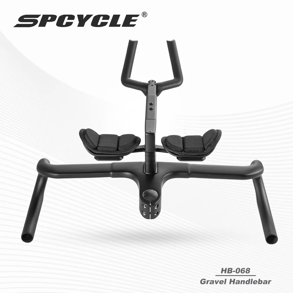 Spcycle HB-068 Aero Carbon Gravel Fahrradlenker, vollständig verstecktes Kabel, integrierter Straßenlenker mit Rußstange Image