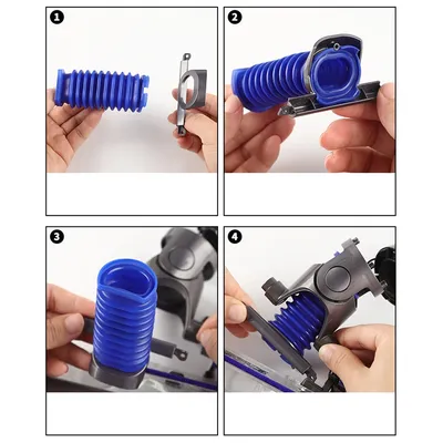 Blauer Schlauch, geeignet für Dyson V8 Slim Digital Slim V12 Slim, weicher Samt-Rollen-Saugschlauch, Image