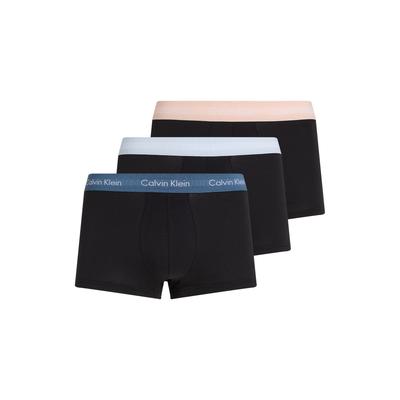 Trunk "LOW RISE TRUNK 3PK", Herren, Gr. M (50), b, vint ind, mln frenzy, h blau wbs, Jersey, Obermaterial: 95% Baumwolle, 5% Elasthan, CALVIN KLEIN UNDERWEAR, körpernah, Unterhosen, mit Logoschriftzügen Image