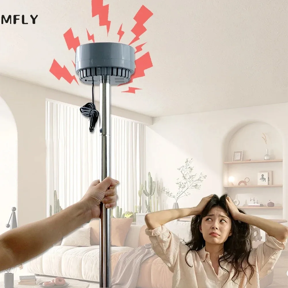 Reduzieren Sie den Nachbarn im Obergeschlag, Geräuschmaschine, quadratisches Modell, grau, runde Vibration, 110–220 V Image