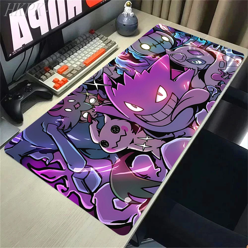 P-Pokemon-Gengar Grande Mousepad, großes Gaming-Mauspad, LockEdge, verdickte Computer-Tastatur, Tisch, Schreibtischunterlage Image