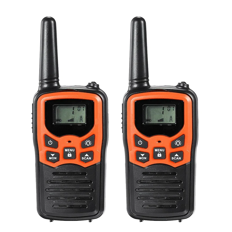 Neueste 2Pcs Handheld Walkie Talkie Radio 22 Kanäle Set 10 Km Uhf 400-470 Mhz Dual Band Long Range kommunikation Transceiver Image