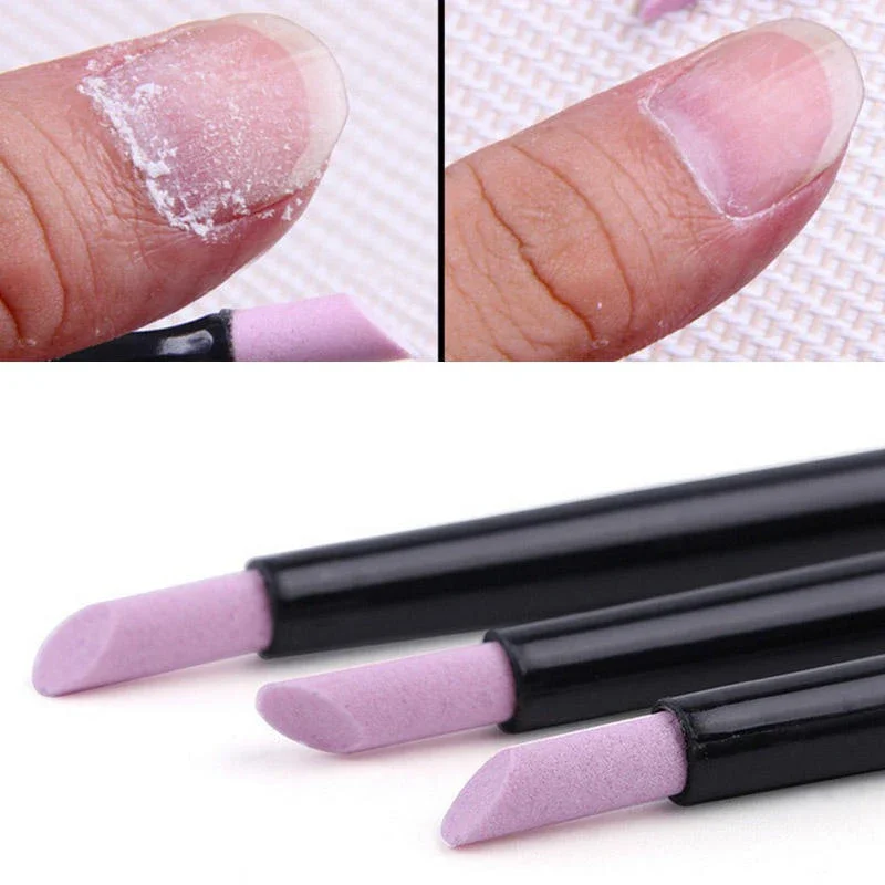 Nägel Kunst 1/5PC Quarz Schleifen Stift Nagel Häutchen schere Dead Skin Remover UV Gel Polnisch Maniküre Stick Dateien Zubehör Werkzeuge Image