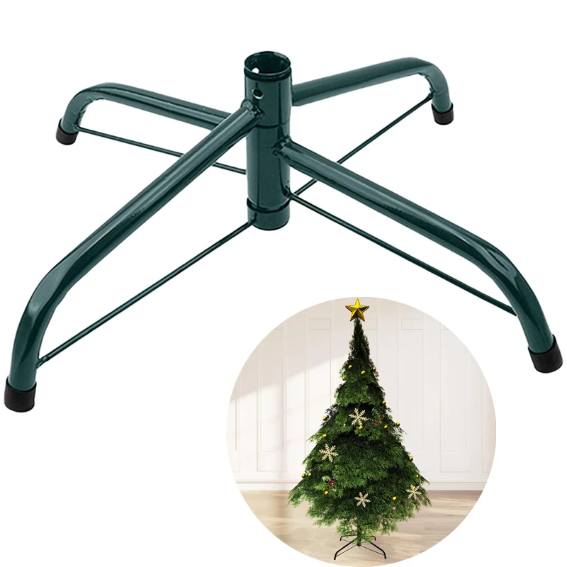 Baum Weihnachten Stehen Künstliche Basis Halter Metall Rotierenden Eisen Halterung Steht Bäume Live Halter Cast Rack Regenschirm Duty Image
