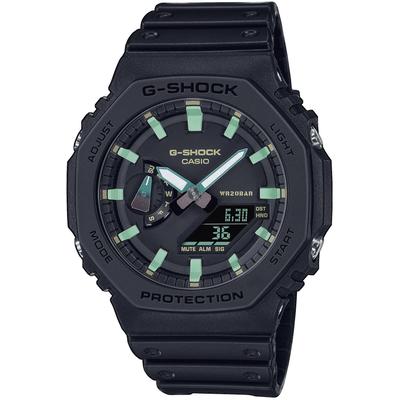 Chronograph CASIO G-SHOCK, schwarz (schwarz, mint), Armbanduhren, Herren, Quarzuhr,Armbanduhr,Herrenuhr, digital,bis 20bar wasserd. Resinarmband Image