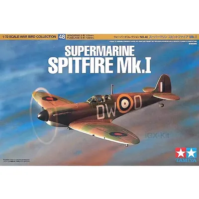 Tamiya 60748 Maßstab 1:72 WWII RAF Supermarine Spitfire Mk.I Kampfflugzeug Hobby Bastelspielzeug Image
