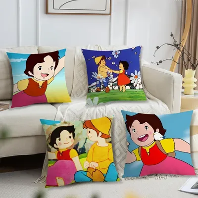 Movie Heidi Kissenbezug, bequemer weicher Kissenbezug für Sofa, Wohnzimmer, Heimbüro, Dekoration, Image