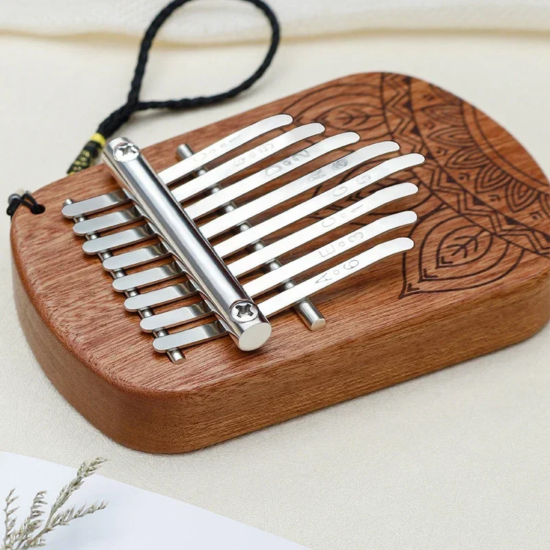 Tragbare 8-Tasten-Mini-Kalimba Finger Percussion Kalimba Holz Tastatur Percussion Instrument Weihnachtsgeschenke für Kinder Trainer Image