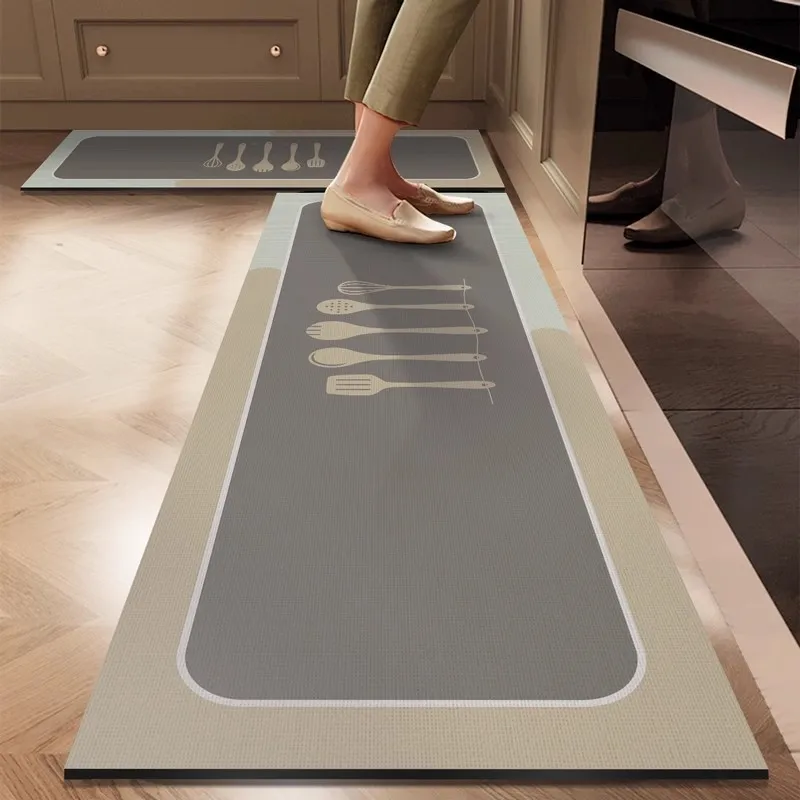1PCS Küche Boden Matte Wasserdicht, Anti-skid, Anti-schmutzig Fuß Matte Haushalt Tür Matte, tür Matte Teppich, Kieselgur Tür Matte