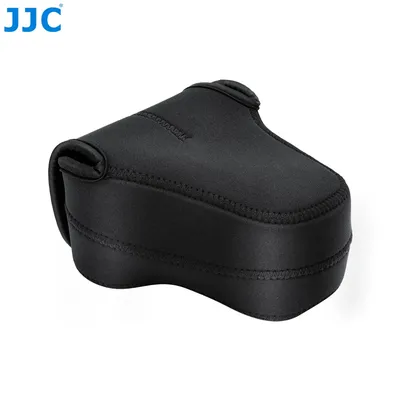 JJC Soft Neoprene Mirrorless Camera Pouch Case Compact Bag Protector with Anti-Lost Inner Strap for Sony Nikon Fujifilm Olympus
