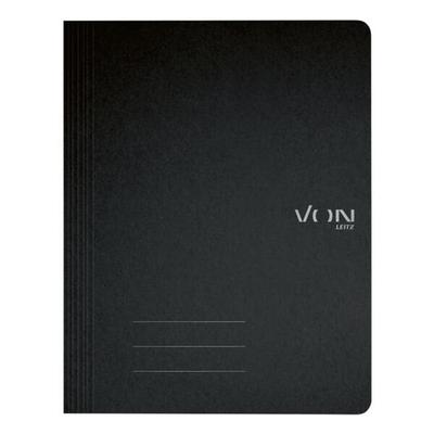 VON Schnellhefter A4 Karton 335 g/m² 250 Blatt 1 Stück Schwarz, 27x31.8 cm Image