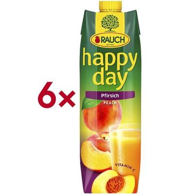 happy day 6er-Pack Fruchtnektar »Pfirsich« 1 Liter