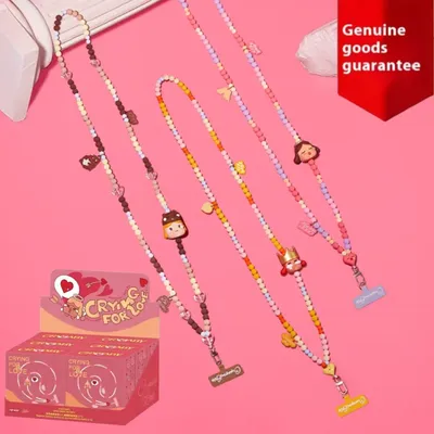 New Genuine Crybaby Crying For Love Series Phone Charm Blind Box Cute Crybaby Long Lanyard Mystery