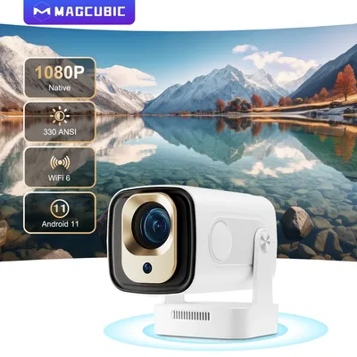 Magcubic HY310 Android 11 Projector 1080P 4K WiFi6 Portable Outdoor Movie Projector 330 ANSI Auto