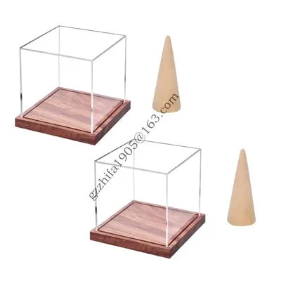 Sturdy Acrylic Championship Rings Display Case Base Baseball Rings Holder Large Capacity Sports