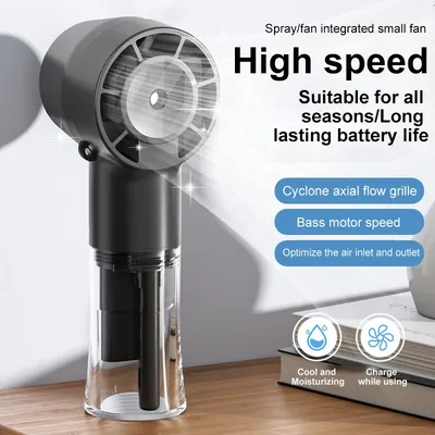 1pc Handheld Usb fan humidification and hydration hanging neck spray fan multi-function handheld