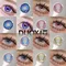 DUOXIU 1 paire de lentilles coréennes annuelles lentilles de contact colorées avec lentilles de myopie bleues de prescription lentilles coréennes lentilles de haute qualité