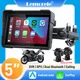 Schermo GPS per moto Lemorele da 5 pollici con DVR opzionale, CarPlay wireless e Android Auto,