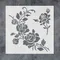 Pochoir Floral réutilisable en PET Rose, modèle pour bricolage d'art mural et de peinture de meubles