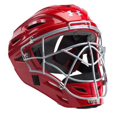 Under Armour Victory Series Youth Baseball Catcher's Helmet Scarlet