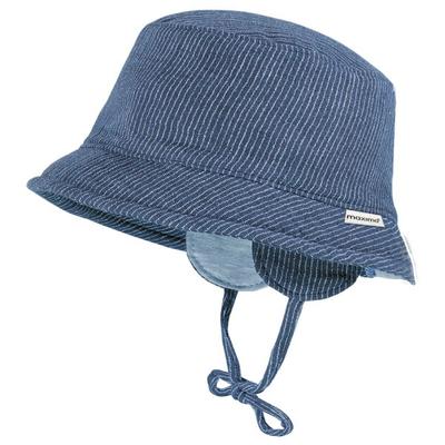 maximo - Baby's Hütchen Musselin Band Ohrenkl. Futter - Hut Gr 43 cm blau Image