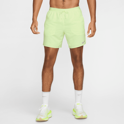 Nike Stride Men's Dri-FIT 18cm (approx.) 2-in-1 Running Shorts - Yellow - Polyester