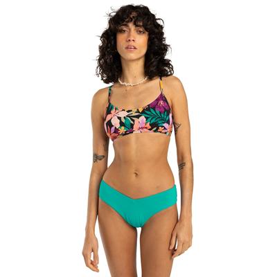 Bade-Shirt BILLABONG "Sol Searcher", Damen, Gr. XS, Cup B, night tropical, 86% Polyamid, 14% Elasthan, Bikini-Oberteile Image