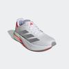 Laufschuh ADIDAS PERFORMANCE "DURAMO SPEED 2", Gr. 42, bunt (cloud weiß, silber metallic, lucid rot), Textil, Synthetik, sportlich, Schuhe